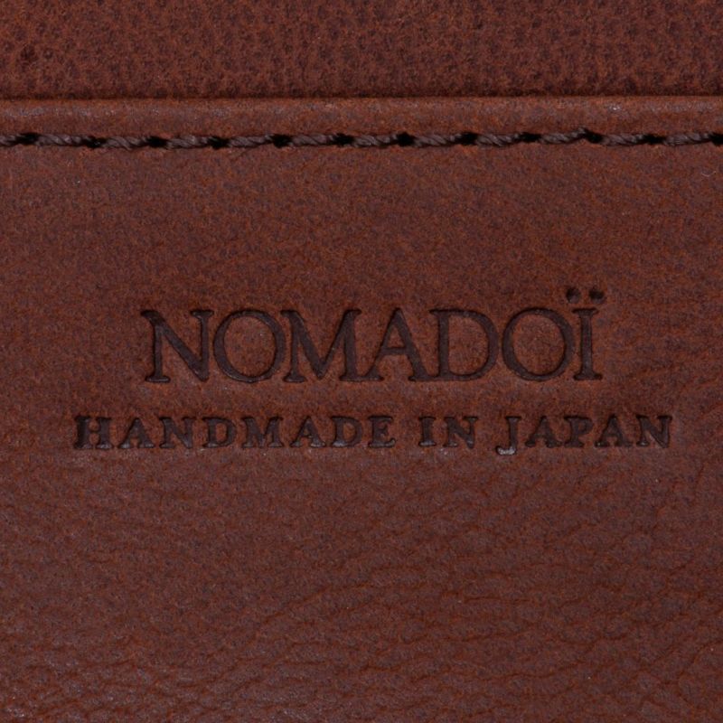 NOMADOI アラバマ ラウンドファスナー 二つ折り札入れ ブラウン