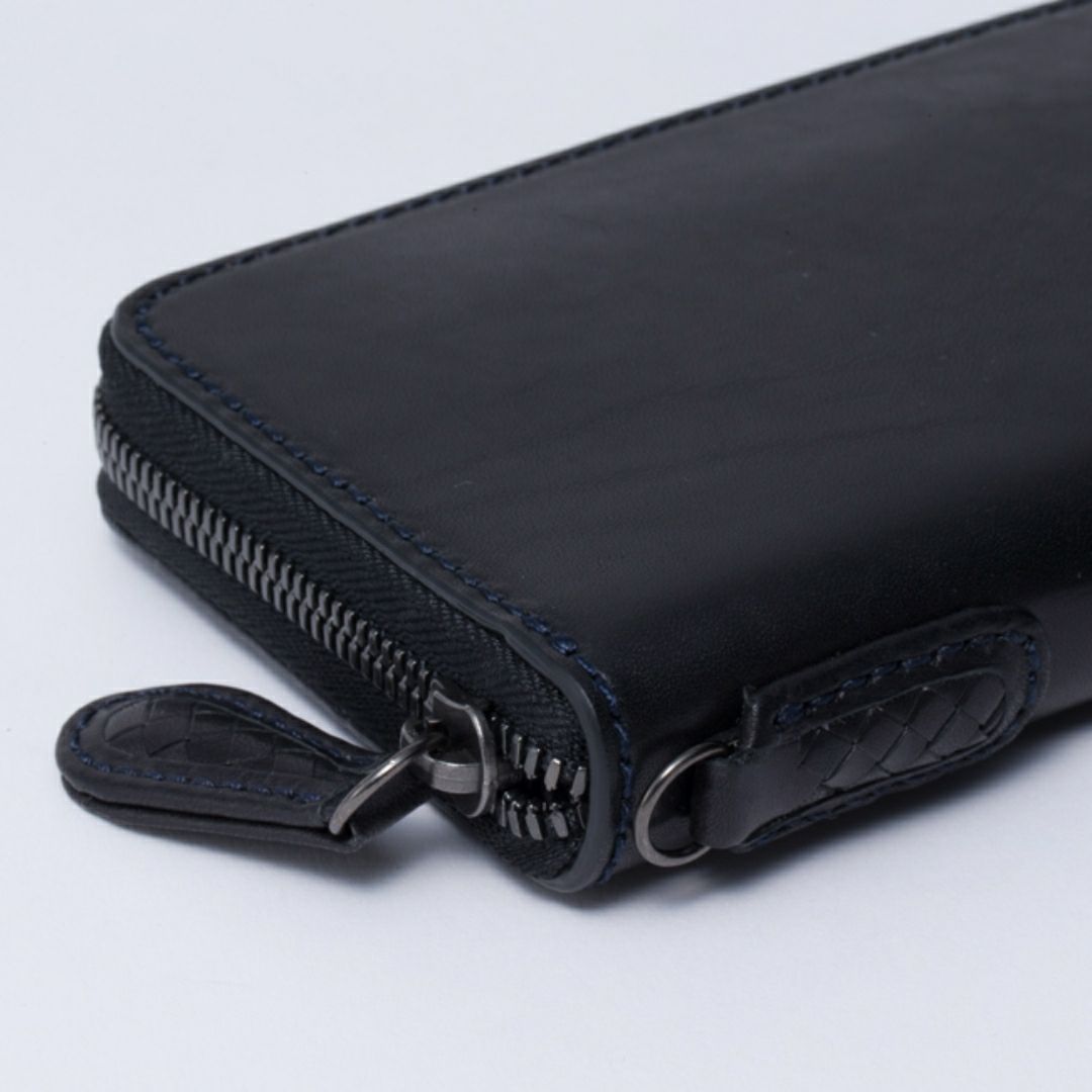 NOMADOI アラバマ ラウンドファスナー長財布 シングル ブラック