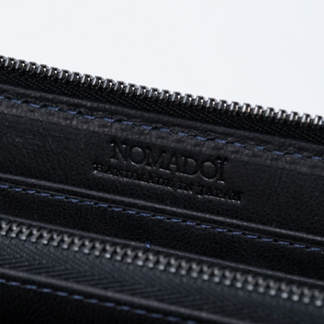 NOMADOI アラバマ ラウンドファスナー長財布 シングル ブラック