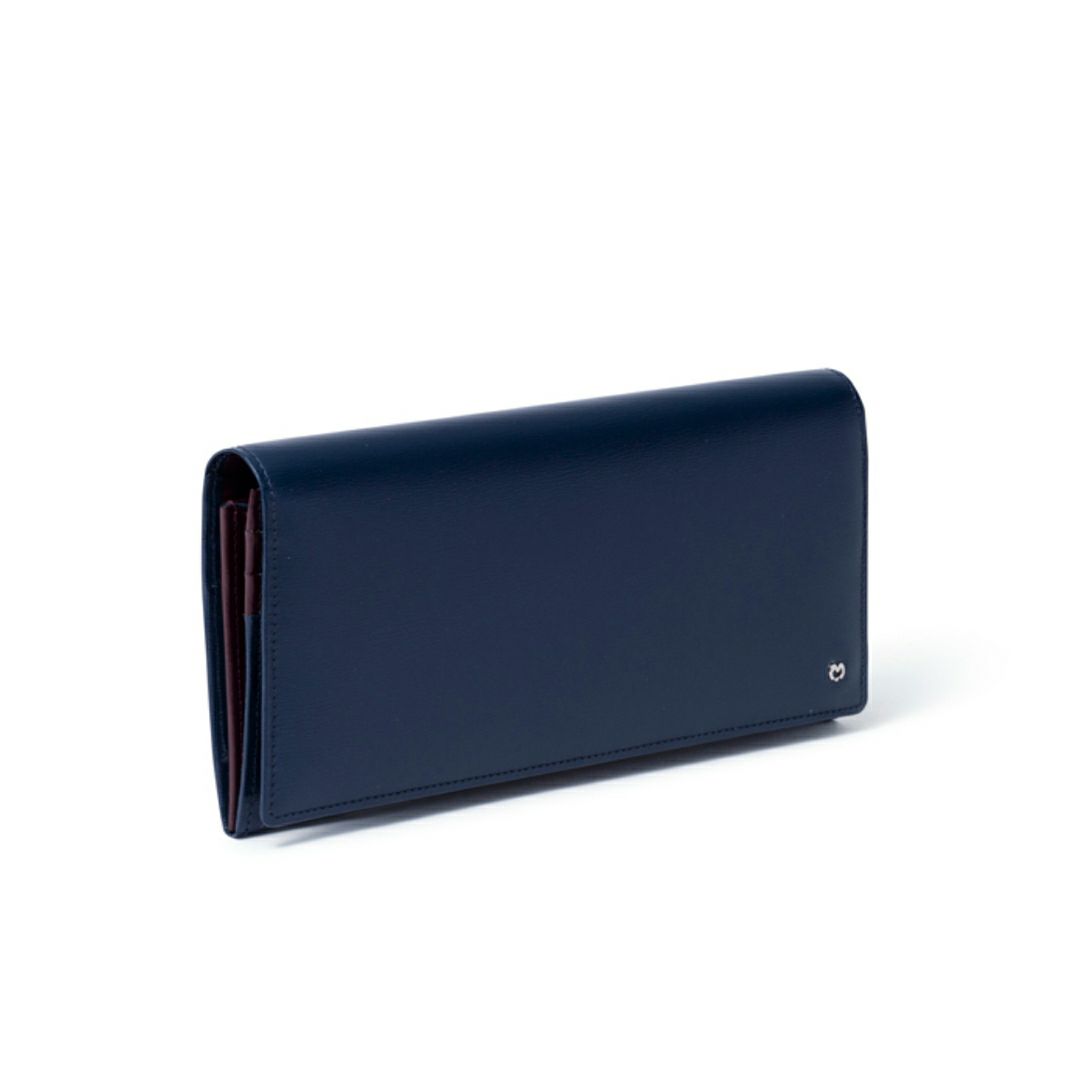 mila schon falterona(ファルテローナ) 長財布 ネイビー