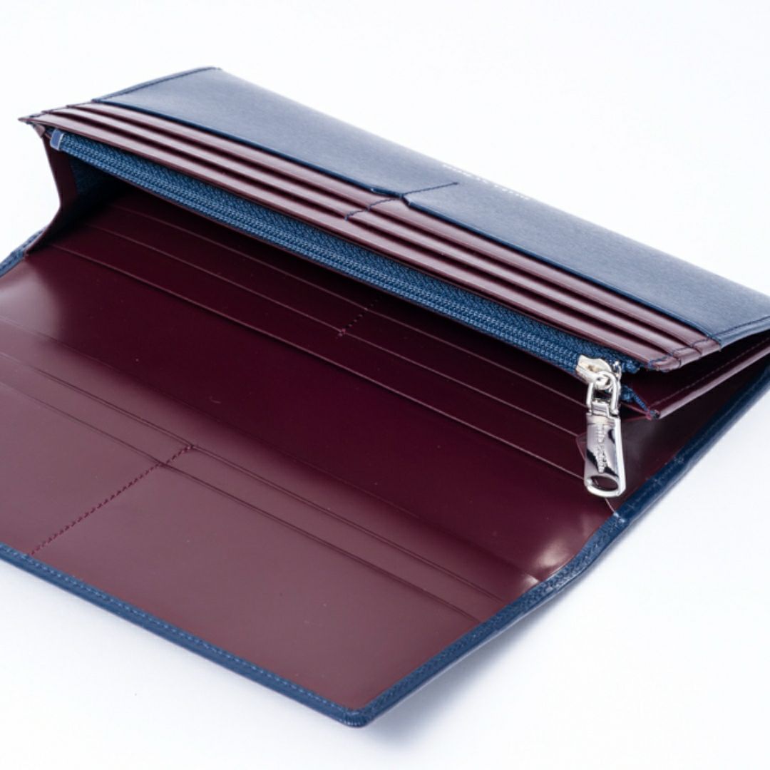 mila schon falterona(ファルテローナ) 長財布 ネイビー