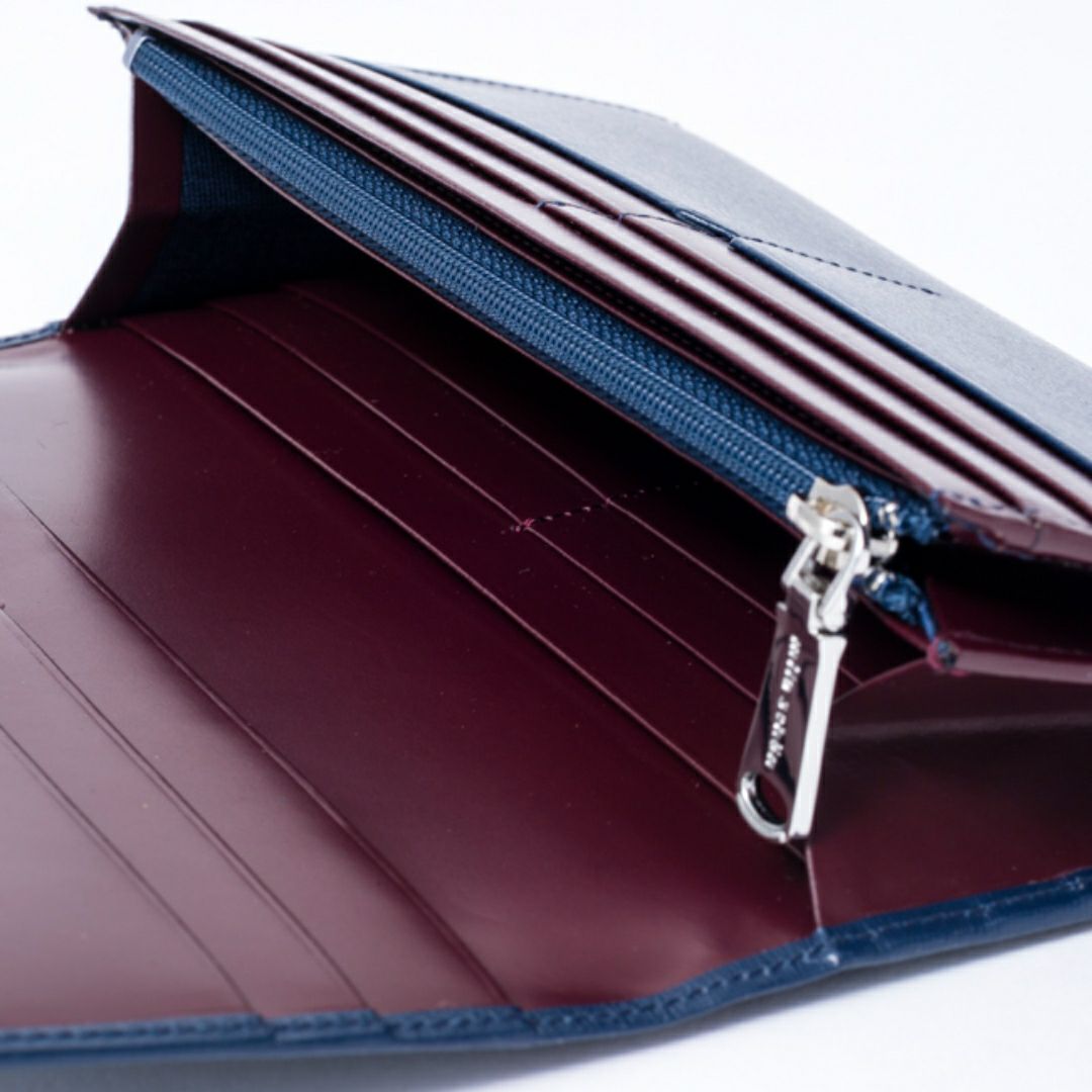 mila schon falterona(ファルテローナ) 長財布 ネイビー