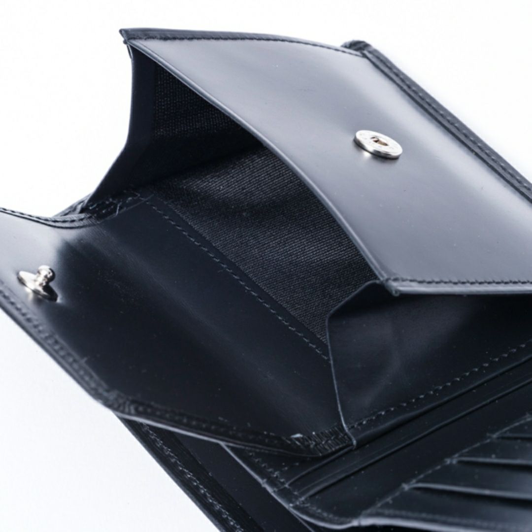 mila schon falterona(ファルテローナ) 小銭入れ付き折り財布 ブラック