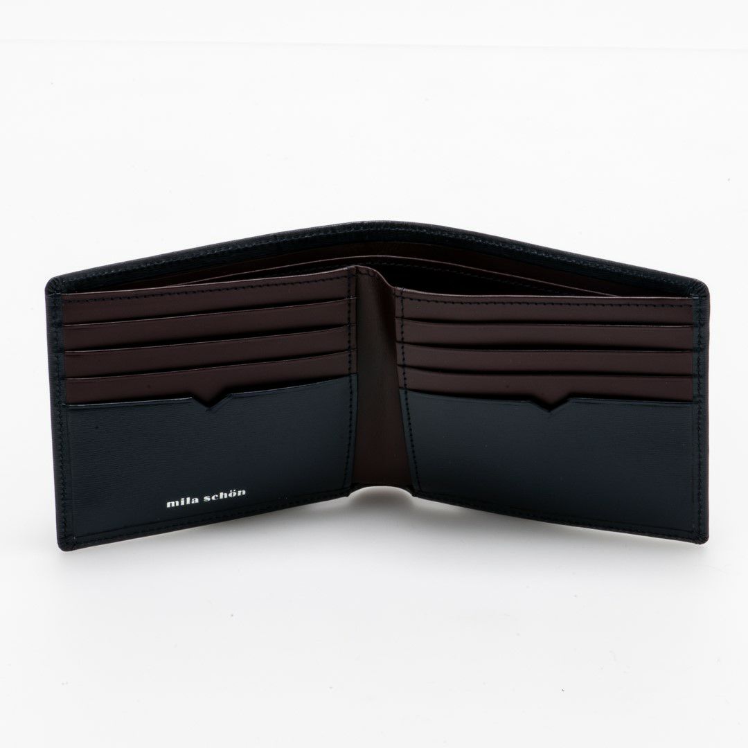 mila schon falterona(ファルテローナ) 折り財布 ネイビー