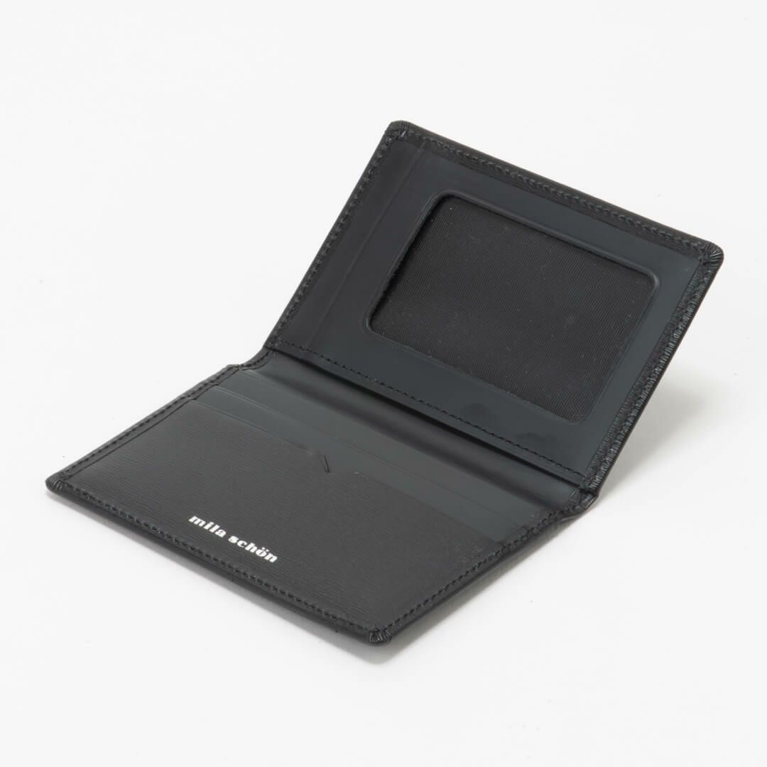 mila schon falterona(ファルテローナ) パスケース ブラック