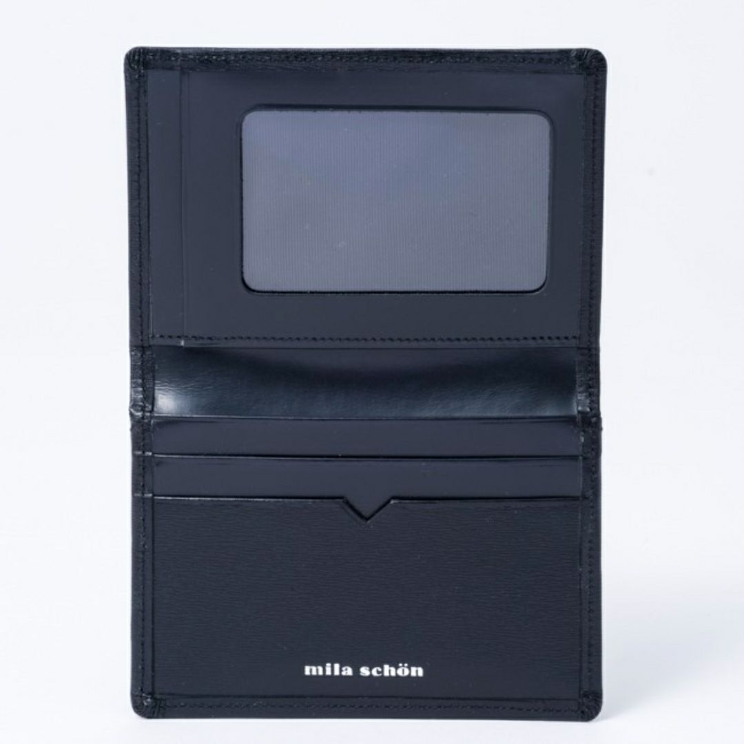 mila schon falterona(ファルテローナ) パスケース ブラック