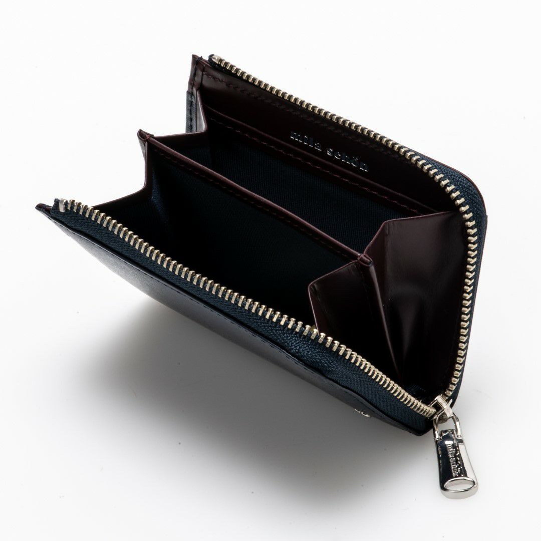 mila schon falterona(ファルテローナ) コインケース ネイビー