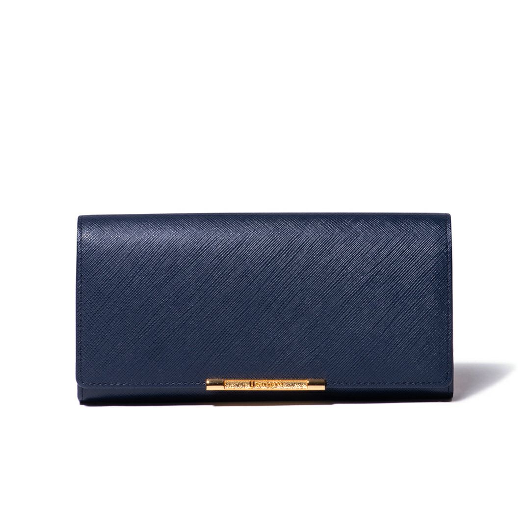 U by ungaro アイガー 口金長財布 ネイビー