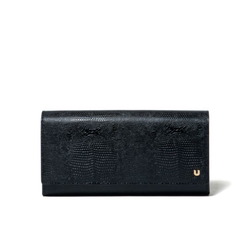 U by ungaro ピエッツ ダブルファスナー長財布 ブラック