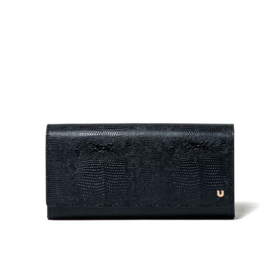 U by ungaro ピエッツ ダブルファスナー長財布 ブラック