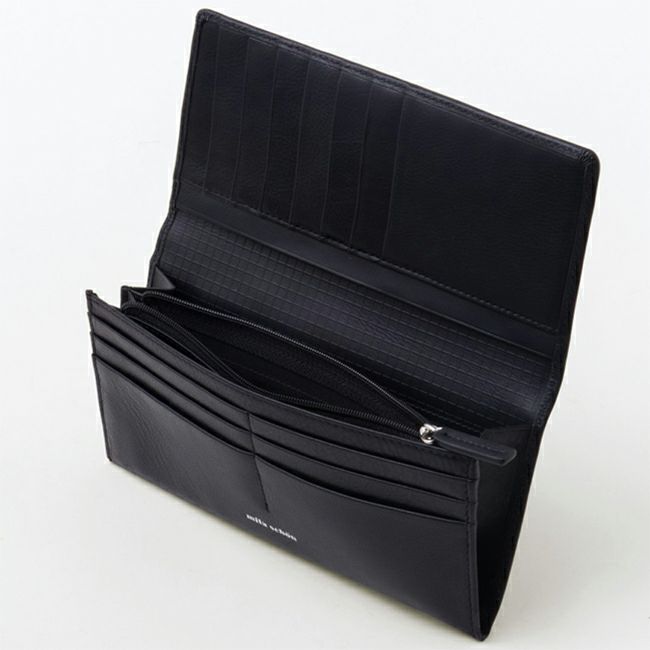mila schon CALF LEATHER 長財布 ブラック