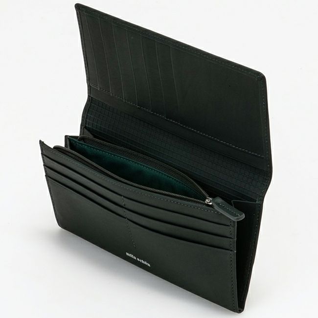 mila schon CALF LEATHER 長財布 グリーン