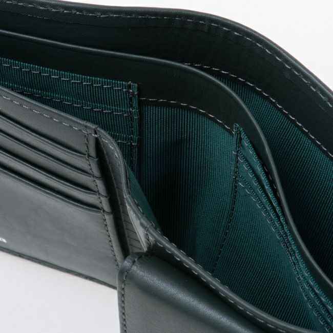 mila schon CALF LEATHER 小銭入付き二つ折り財布