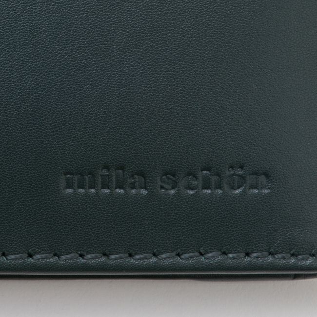 mila schon CALF LEATHER 小銭入付き二つ折り財布