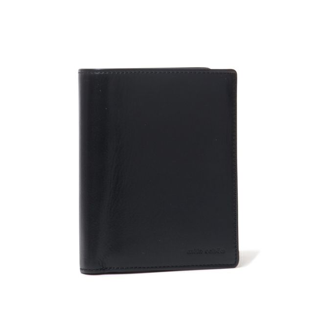 mila schon CALF LEATHER 中ベラ付二つ折り財布 ブラック