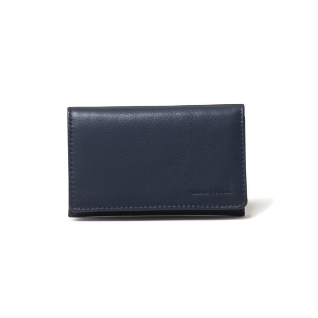 mila schon CALF LEATHER 名刺入れネイビー