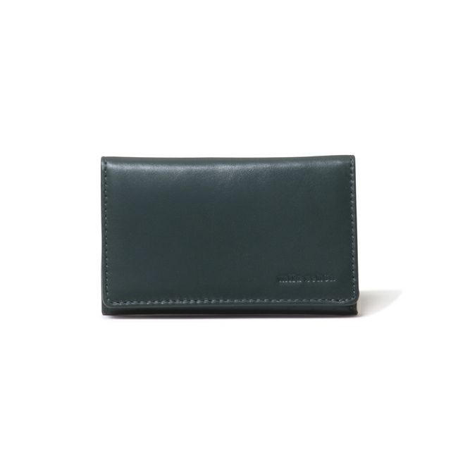 mila schon CALF LEATHER 名刺入れグリーン