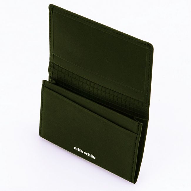 mila schon CALF LEATHER 名刺入れブラック
