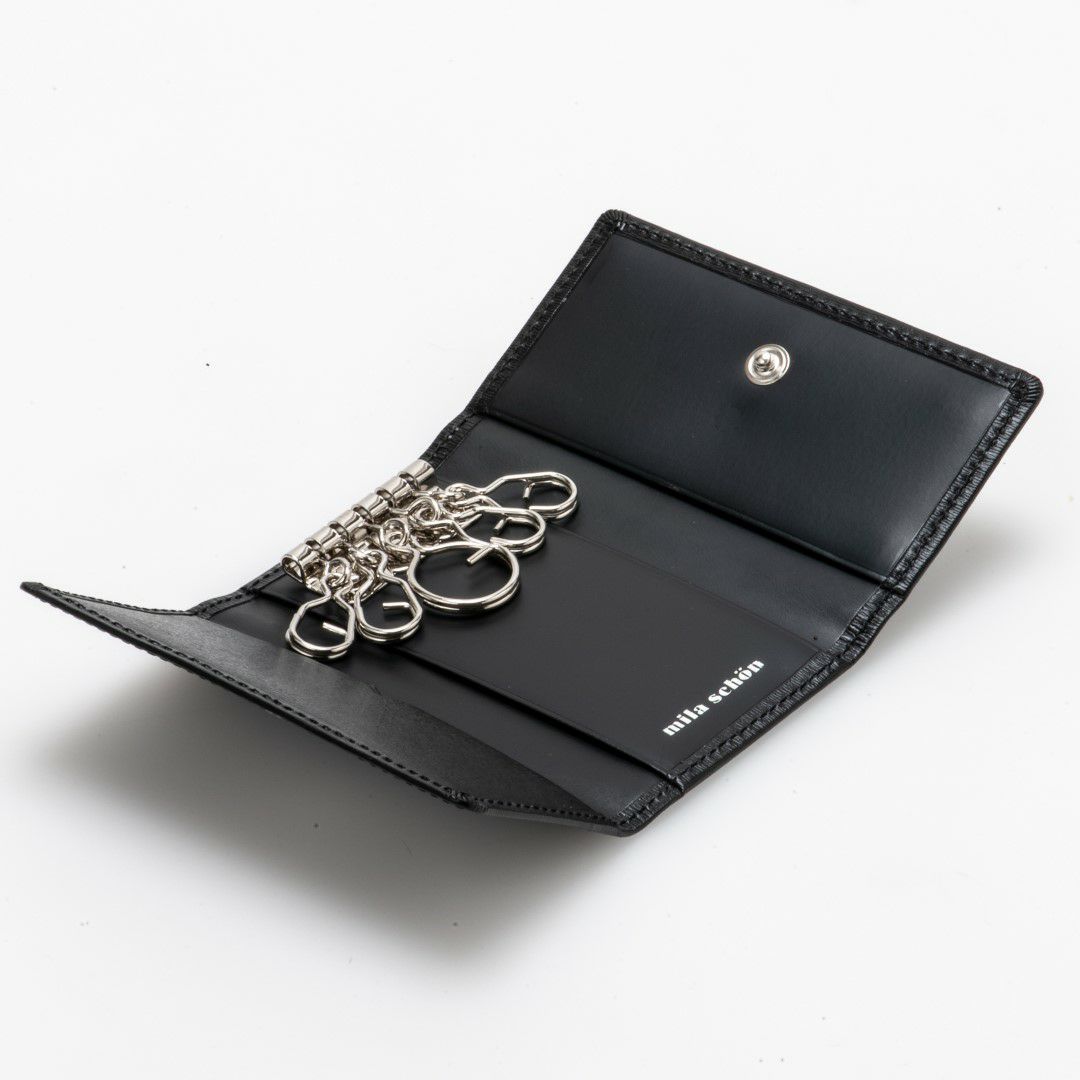 mila schon falterona(ファルテローナ) キーケース ブラック
