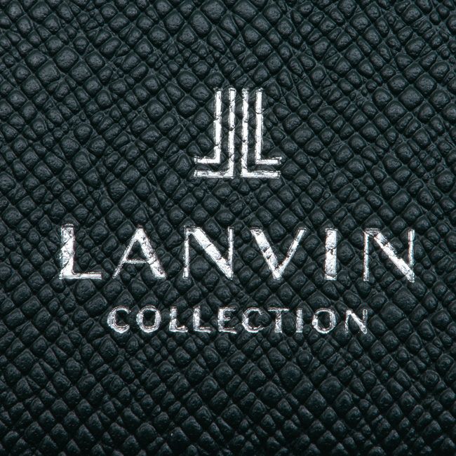 LANVIN COLLECTION couleur du vin かぶせ型長財布