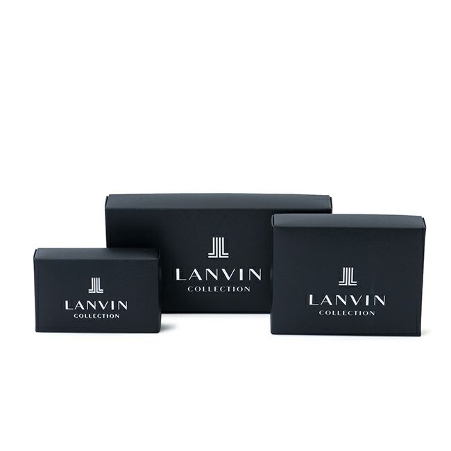 LANVIN COLLECTION couleur du vin かぶせ型長財布