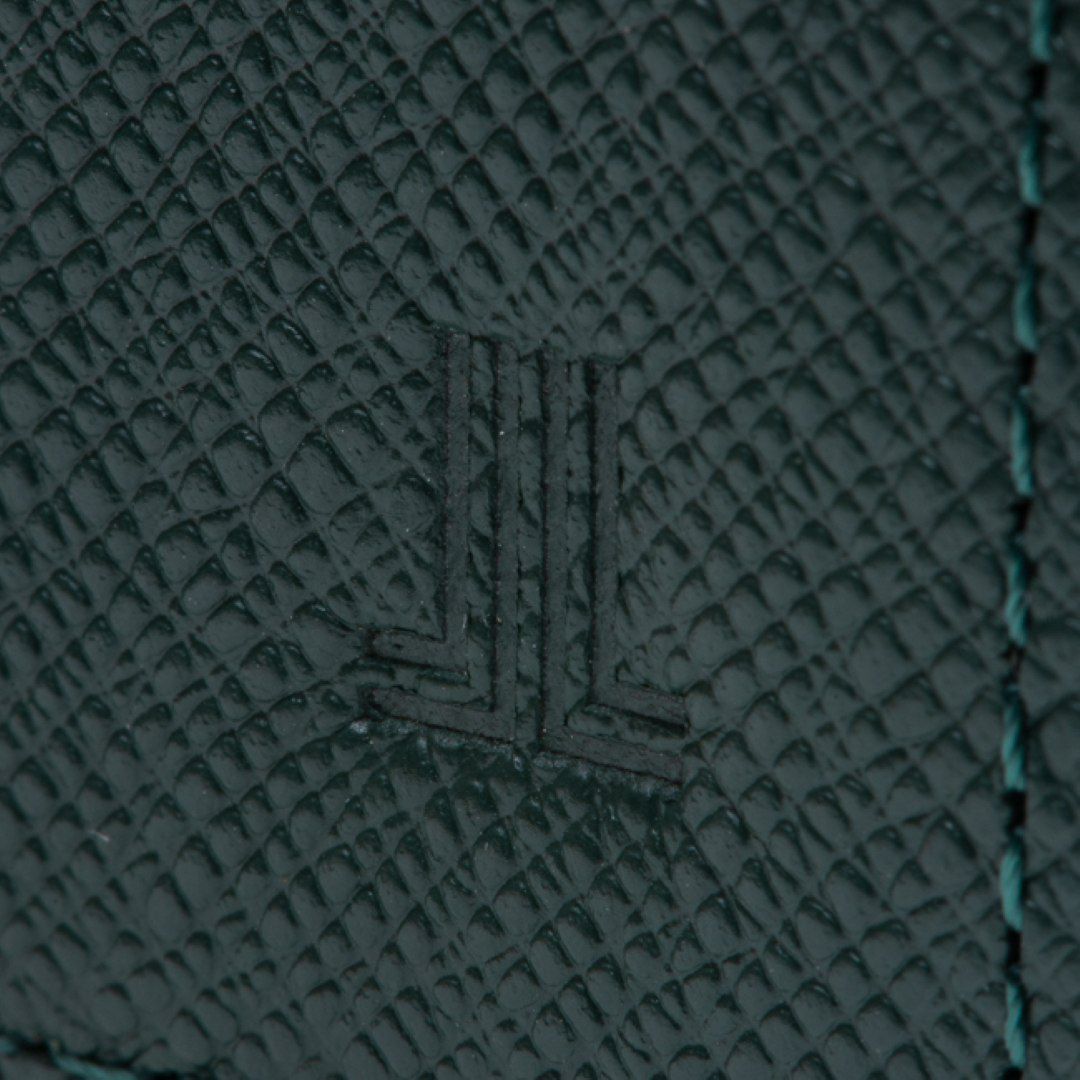 LANVIN COLLECTION couleur du vin かぶせ型長財布 グリーン