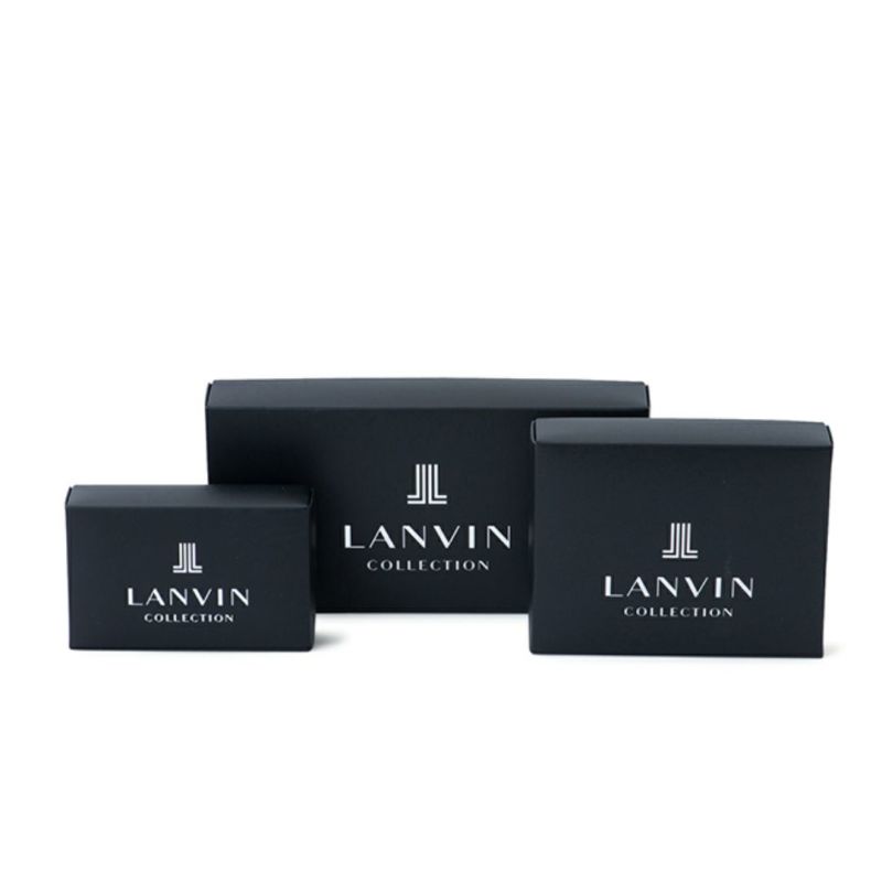 LANVIN COLLECTION couleur du vin ラウンドファスナー長財布