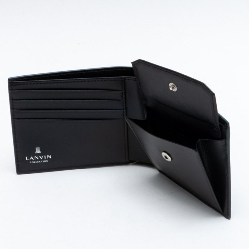 LANVIN COLLECTION couleur du vin 小銭入れ付き二つ折り財布 グリーン