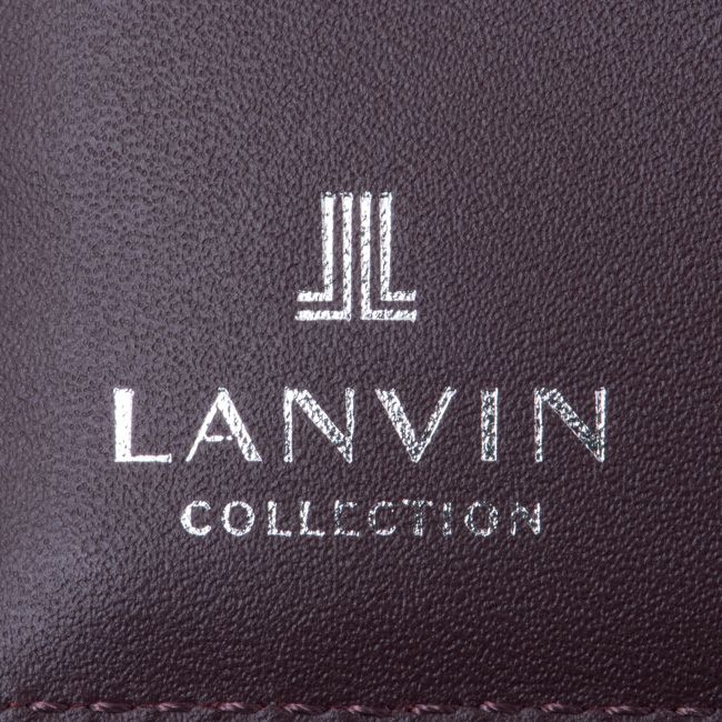 LANVIN COLLECTION couleur du vin 小銭入れ付き二つ折り財布