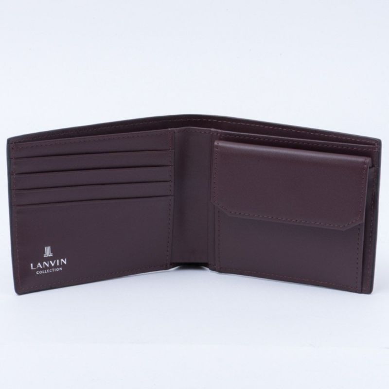 LANVIN COLLECTION couleur du vin 小銭入れ付き二つ折り財布 ブラック