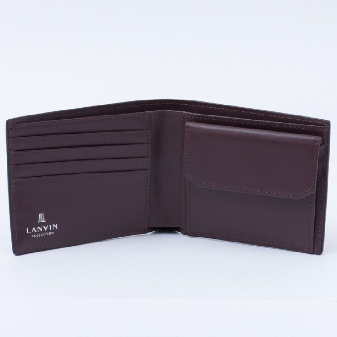 LANVIN COLLECTION couleur du vin 小銭入れ付き二つ折り財布 ブラック