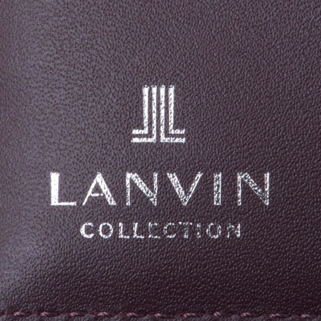 LANVIN COLLECTION couleur du vin 小銭入れ付き二つ折り財布 ブラック