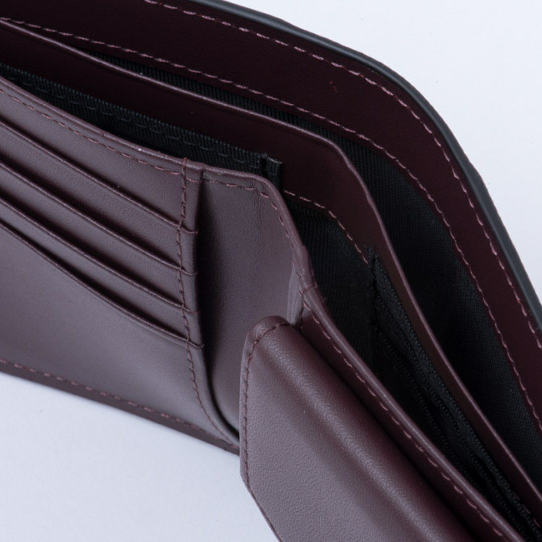 LANVIN COLLECTION couleur du vin 小銭入れ付き二つ折り財布 ブラック