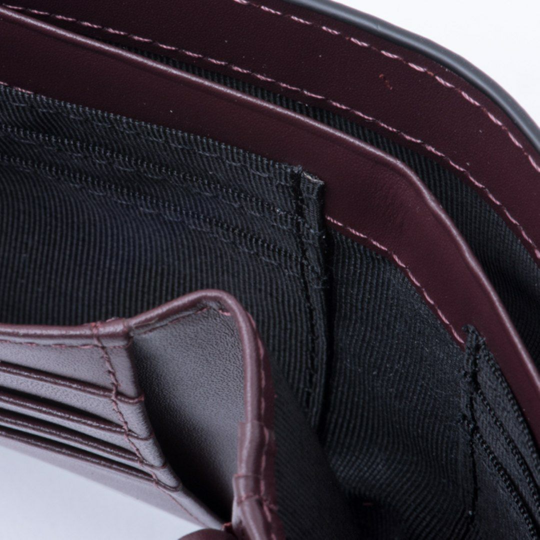 LANVIN COLLECTION couleur du vin 小銭入れ付き二つ折り財布 ブラック