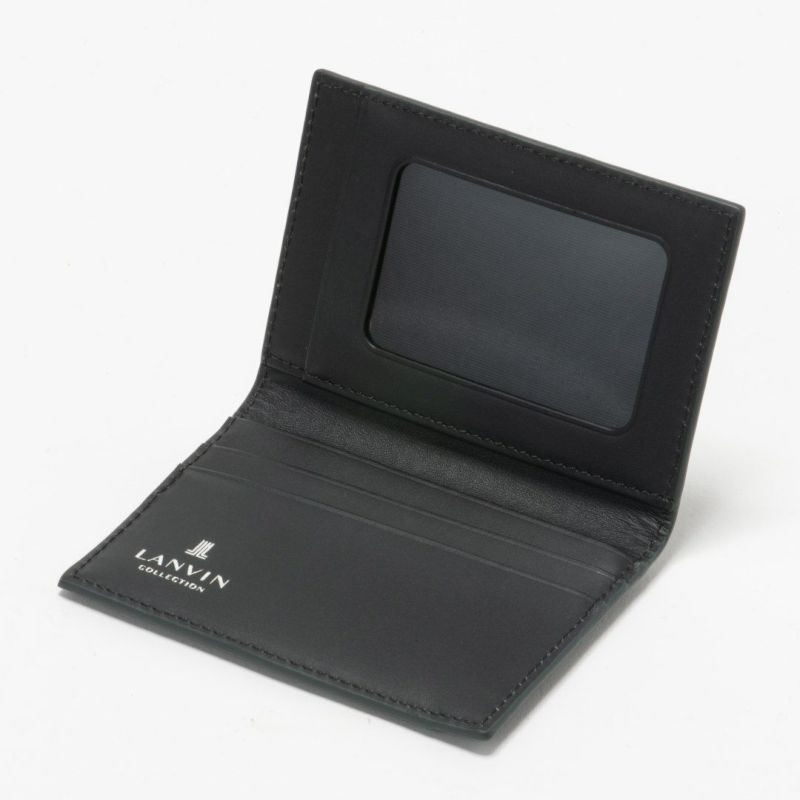 LANVIN COLLECTION couleur du vin パスケース グリーン