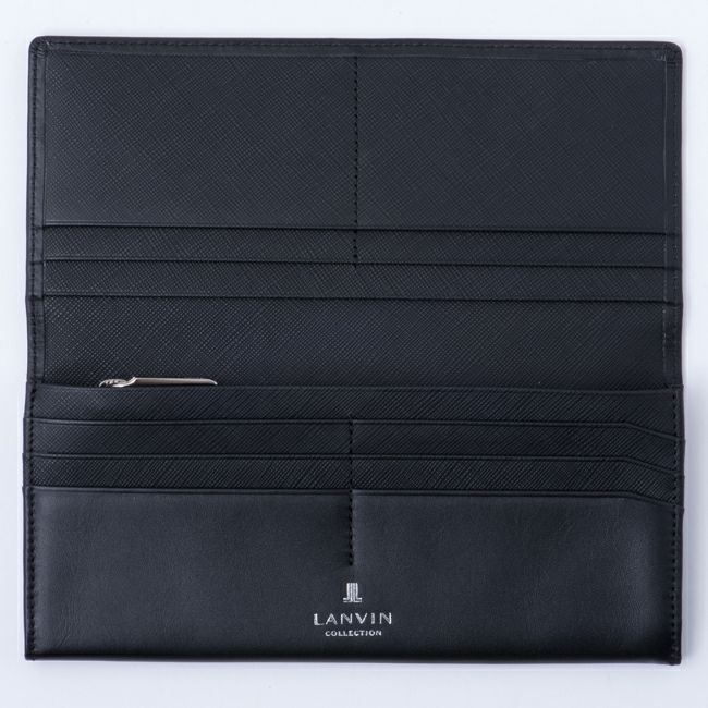 LANVIN COLLECTION EMBOSS COMBINATION かぶせ型長財布