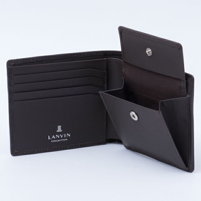 LANVIN COLLECTION EMBOSS COMBINATION 小銭入れ付き二つ折り財布