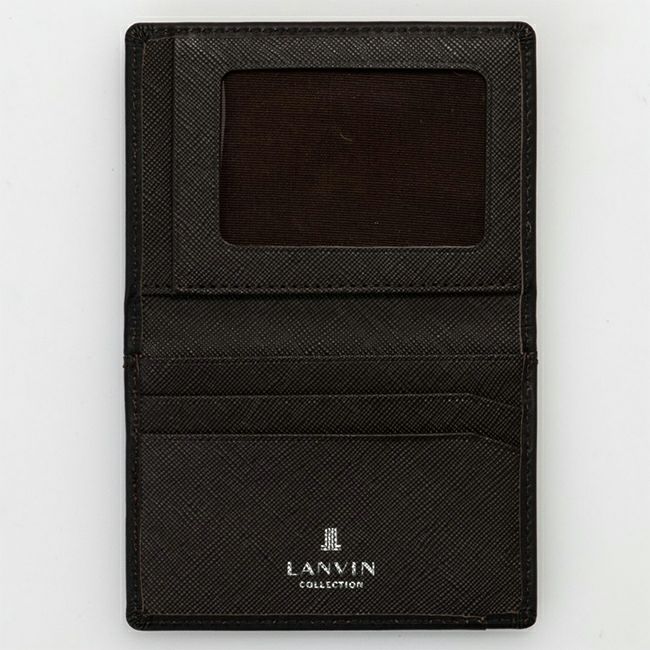 LANVIN COLLECTION EMBOSS COMBINATION パスケース チョコ
