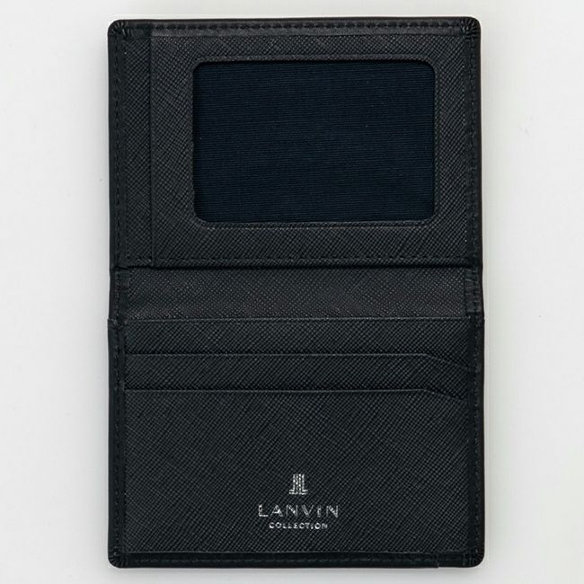 LANVIN COLLECTION EMBOSS COMBINATION パスケース ネイビー