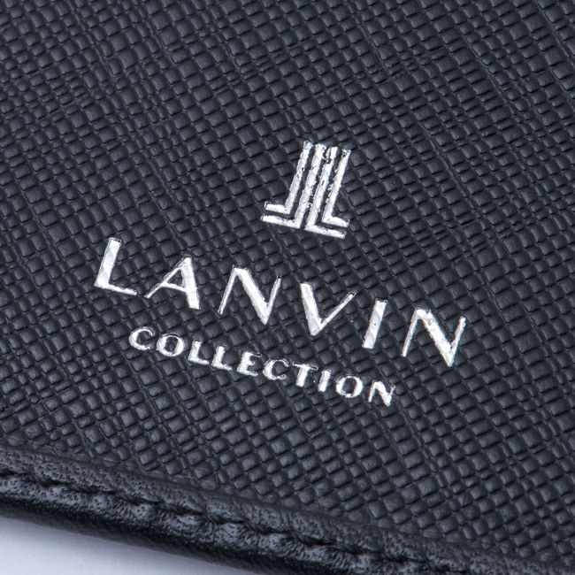 LANVIN COLLECTION EMBOSS COMBINATION パスケース ブラック