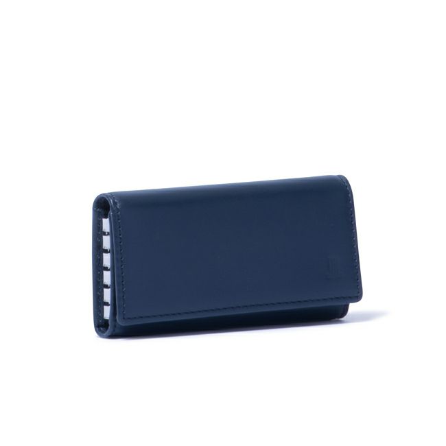 LANVIN COLLECTION EMBOSS COMBINATION キーケース ネイビー