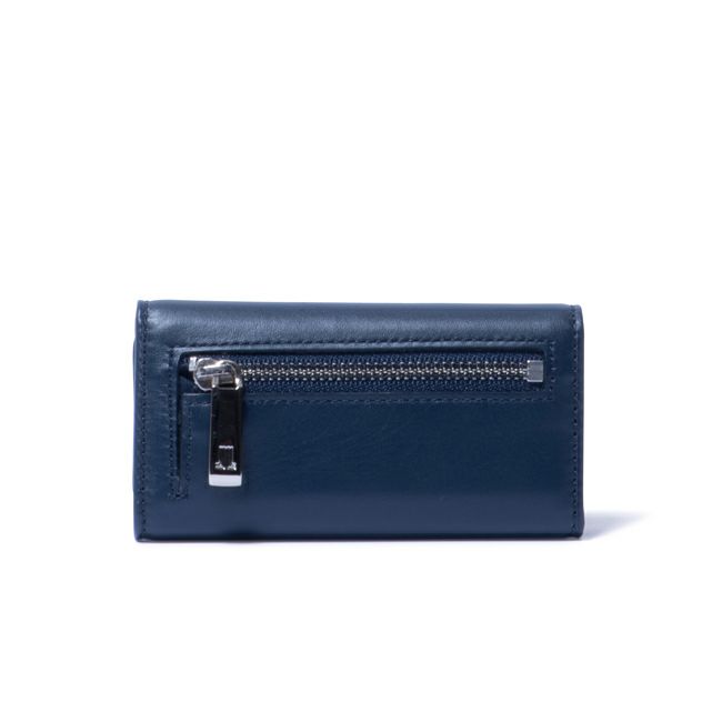 LANVIN COLLECTION EMBOSS COMBINATION キーケース ネイビー