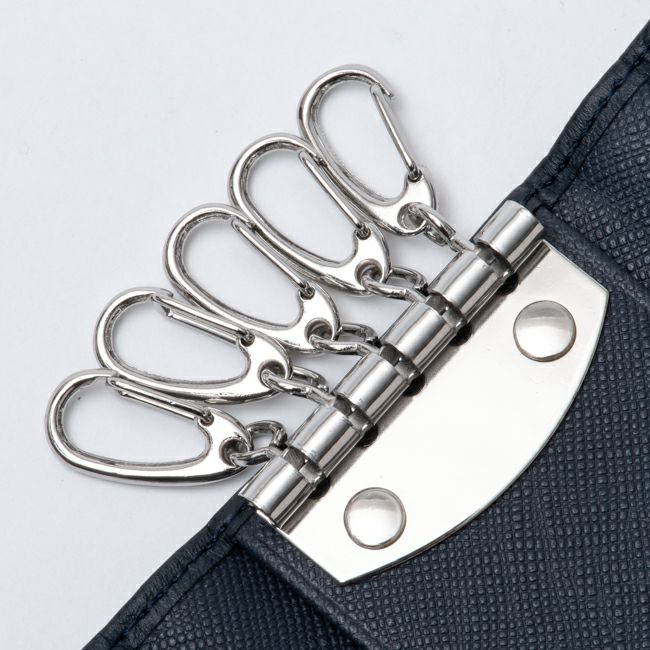 LANVIN COLLECTION EMBOSS COMBINATION キーケース ネイビー