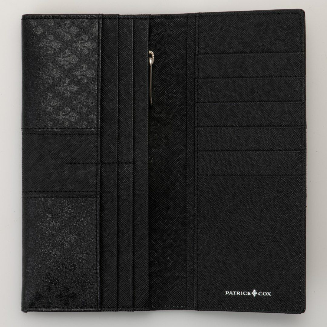 PATRICK COX ニューキングス かぶせ型長財布 ブラック
