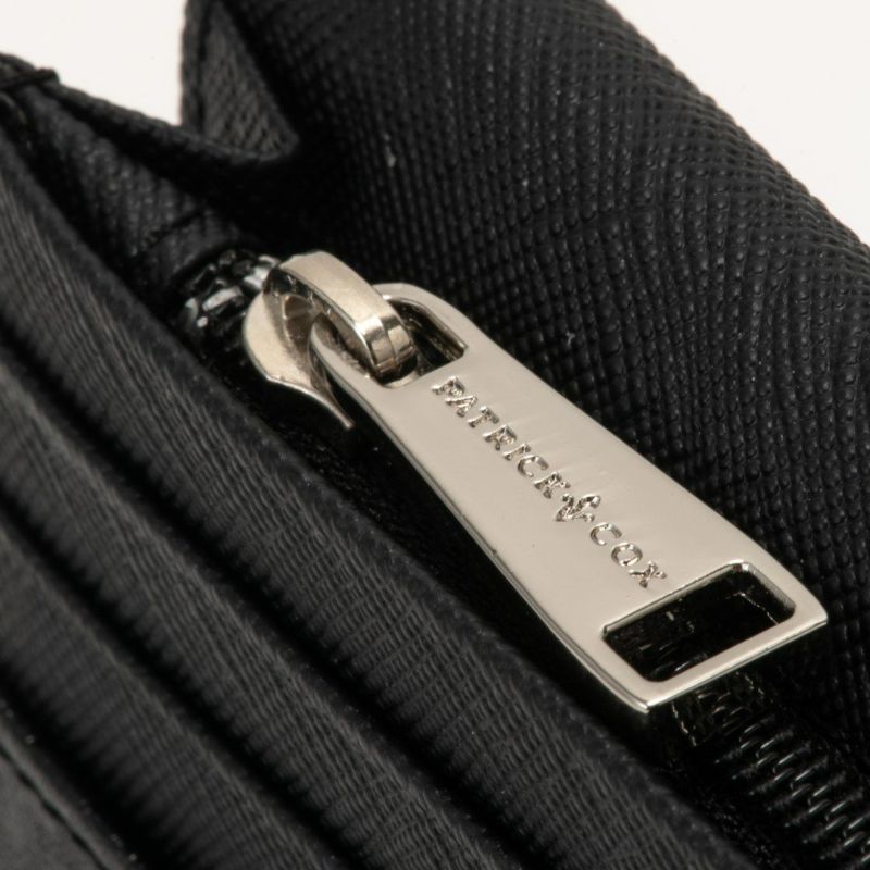 PATRICK COX ニューキングス かぶせ型長財布 ブラック