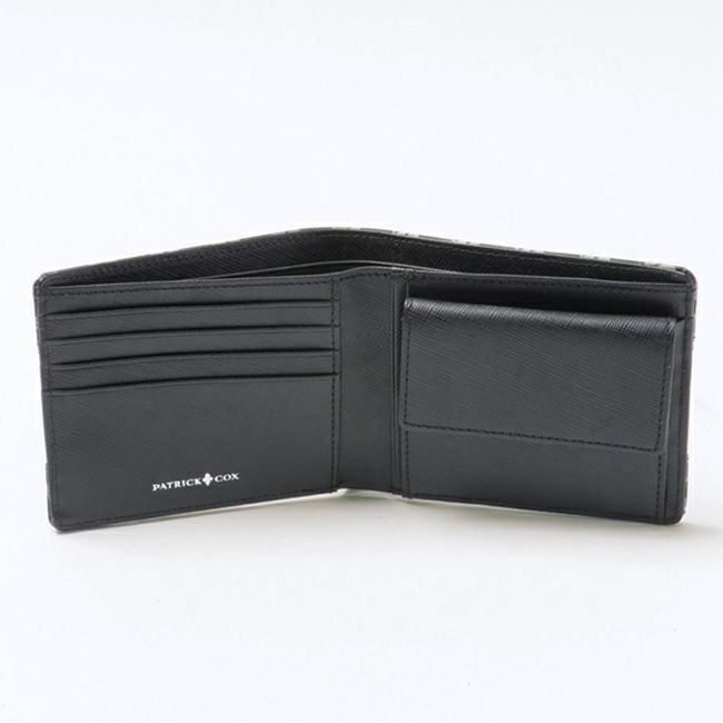 PATRICK COXニューキングス 小銭入れ付き折り財布 シルバー