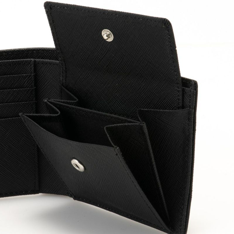 PATRICK COXニューキングス 小銭入れ付き折り財布 ブラック