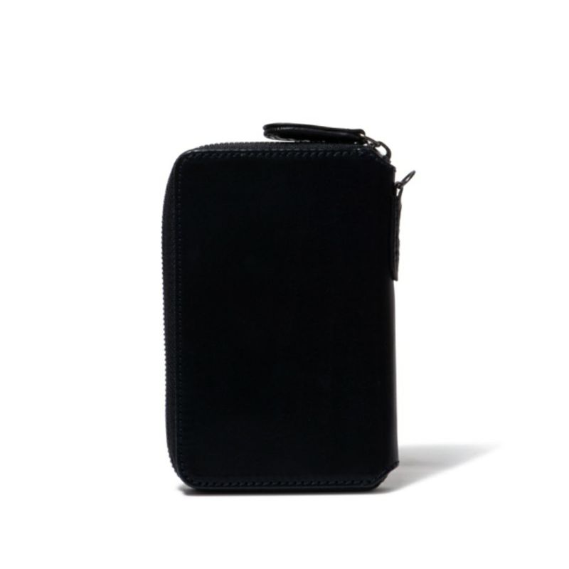 NOMADOI アラバマ ミドルラウンド折り財布 ブラック