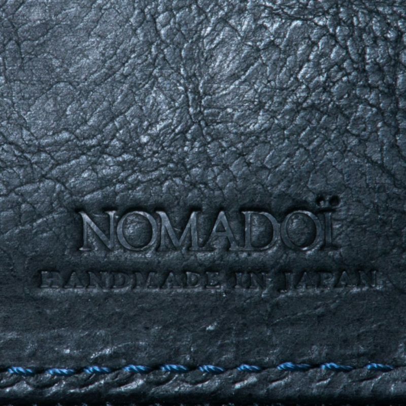 NOMADOI アラバマ ミドルラウンド折り財布 ブラック