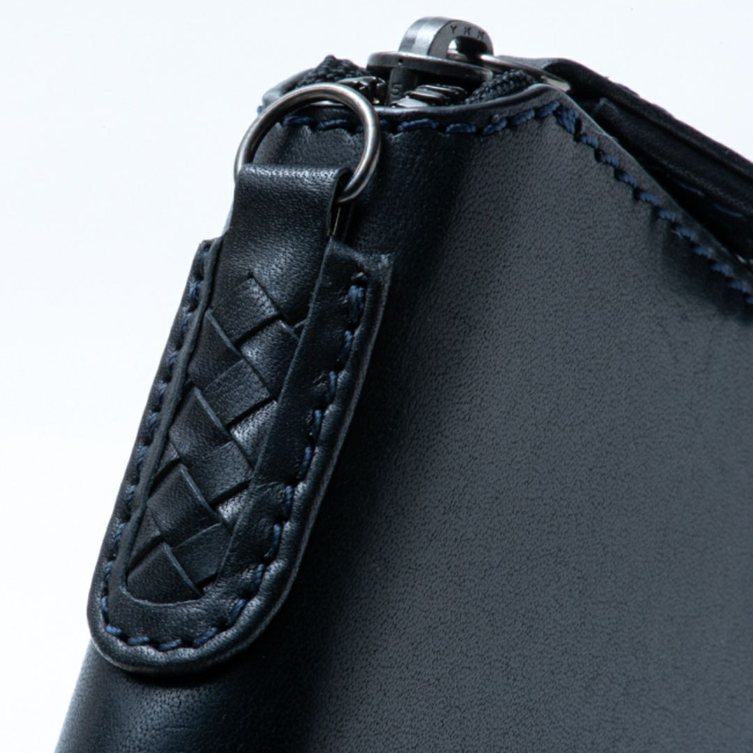 NOMADOI アラバマ ミドルラウンド折り財布 ブラック